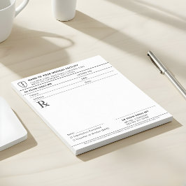 医師用処方箋パッド｜編集可能な処方箋メモ帳 ノートパッド