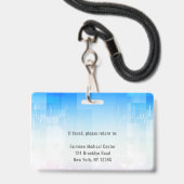 医師病院医療従業員写真ID バッジ (Back with Lanyard)