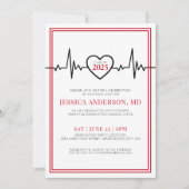 医師看護医学校卒業会 招待状 (正面)