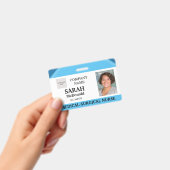 医師看護老人保安気に写真ID バッジ (Handheld)