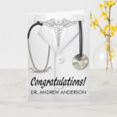 医師祝賀カード カード (黄色い花)