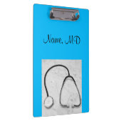 医師聴診器ターコイズ クリップボード (右)