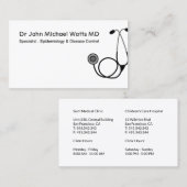 医師聴診器 名刺 (正面/裏面)