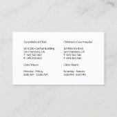 医師聴診器 名刺 (裏面)