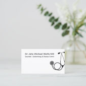 医師聴診器 名刺 (スタンド正面)