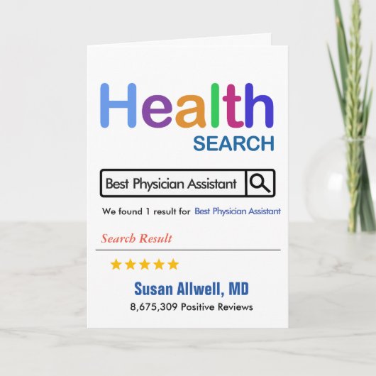 医師補おもしろい助歯医最高の医 サンキューカード (正面)