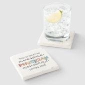 医師補おもしろい助素晴らしPAギフト ストーンコースター (横)