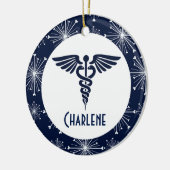 医師補助医ナース セラミックオーナメント (左)