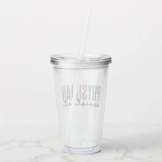 医師補助医師准医師学校 アクリルタンブラー (裏面)