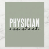 医師補助医師准医師学校 ワインラベル (シングルラベル)