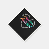 医師補助医師補助ハート語 スタンダードカクテルナプキン (角)