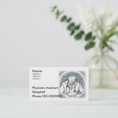 医師補助名刺 予約カード (スタンド正面)
