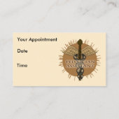 医師補助名刺 予約カード (裏面)