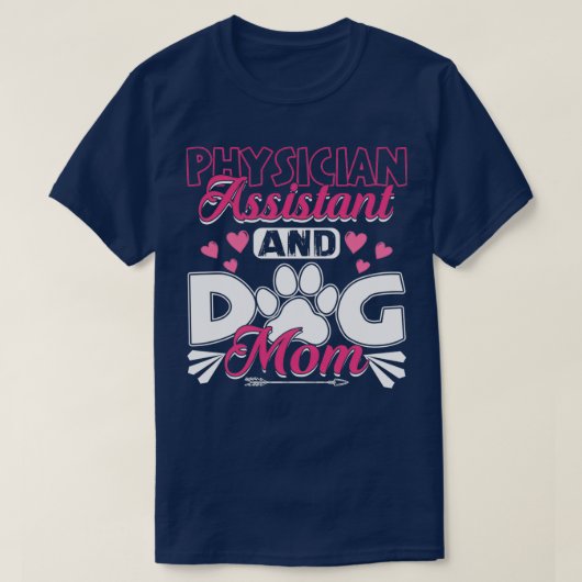 医師補助犬ママPAギフト医師アッシー Tシャツ (デザイン正面)