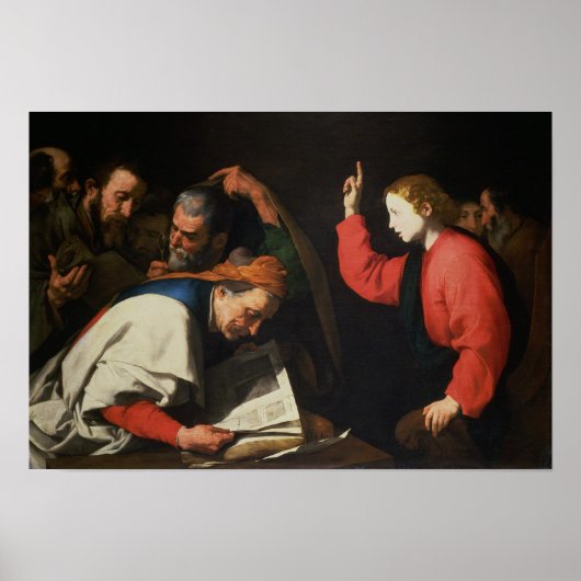 医師間のキリスト， c.1630 ポスター (正面)