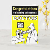 医師養成おめでとう カード (黄色い花)