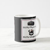 医師50% マジシャン50% ドクターマグ コーヒーマグカップ (正面右)