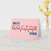 医師 カード (黄色い花)