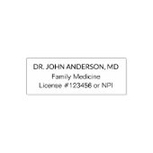 医師 クリニック ヘルスケア サービス提供者 セルフインキングスタンプ (デザイン)