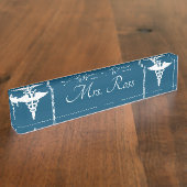 医師 デスクネームプレート (側面)