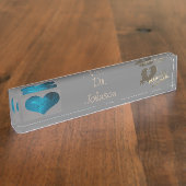 医師 デスクネームプレート (側面)