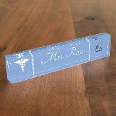 医師 デスクネームプレート (側面)