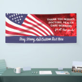 医師、ナース、スタッフ、愛国心のカスタム 横断幕 (トレードショー)