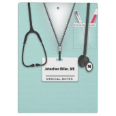 医師、ナース、介護者 クリップボード (裏面)