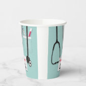 医師、ナース、介護者 紙コップ (左)