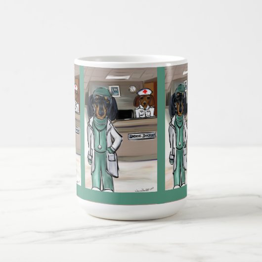 医師、ナース、初動要員に感謝 コーヒーマグカップ (中央)