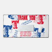 医師、ナース、初動要員に感謝 デスクマット (キーボード&マウス)