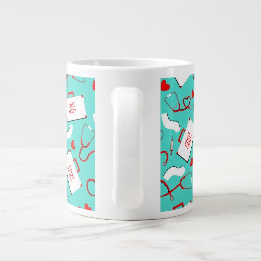 医師/ナース/医療 ジャンボコーヒーマグカップ (裏面)