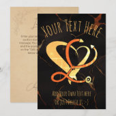 医師 – ナース-救急医療隊員 – 医師 招待状 (正面/裏面)