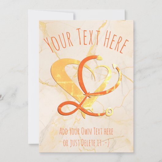 医師 – ナース-救急医療隊員 – 医師 招待状 (正面)