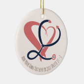 医師，ナース,救急医療隊員，緊急ギフトテンプレート セラミックオーナメント (右)