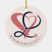 医師,ナース,救急医療隊員,緊急ギフトテンプレート セラミックオーナメント (正面)