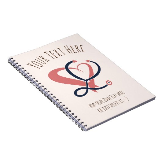 医師,ナース,救急医療隊員,緊急ギフトテンプレート ノートブック (右側)