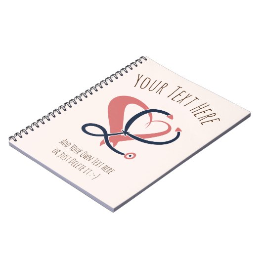 医師,ナース,救急医療隊員,緊急ギフトテンプレート ノートブック (左側)