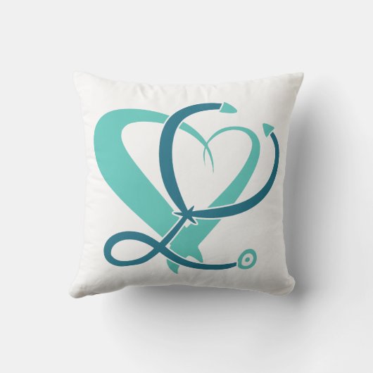 医師、ナース、救急医療隊員、緊急事態。ギフトテンプレート クッション (裏面)