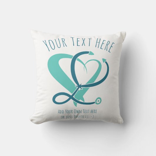 医師、ナース、救急医療隊員、緊急事態。ギフトテンプレート クッション (正面)