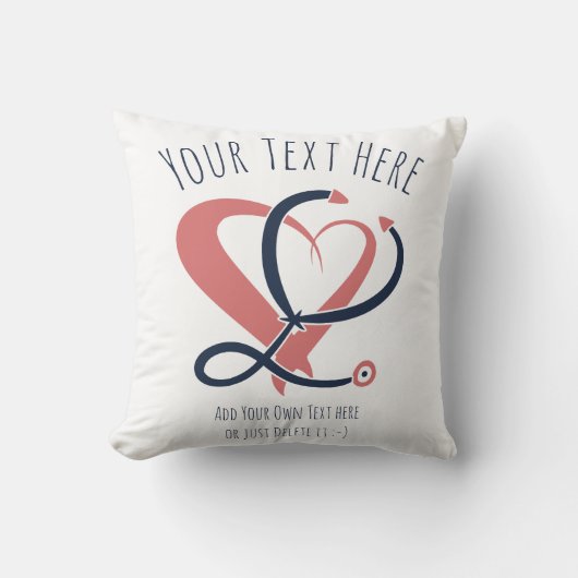 医師、ナース、救急医療隊員、緊急事態。ギフトテンプレート クッション (正面)