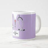 医師 医学部 卒業生 ジャンボコーヒーマグカップ (正面右)