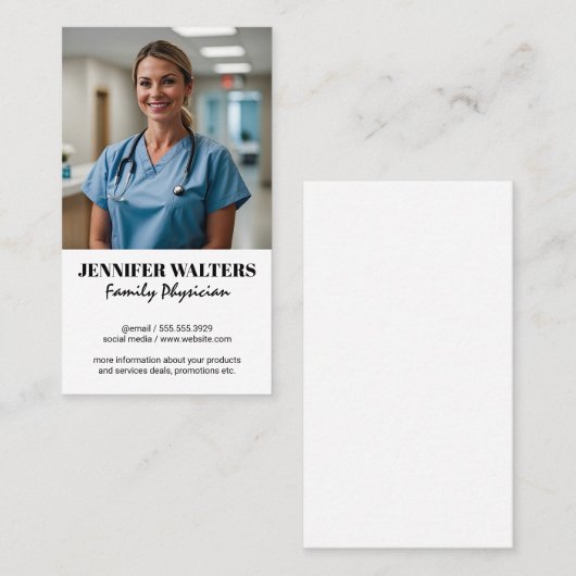 医師 | 医師の名刺 名刺 (正面/裏面)