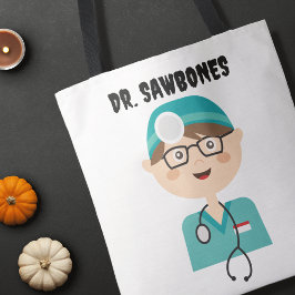 医師 – 医師ハロウィーンのトリックトリートメント トートバッグ