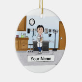 医師 – 女性 セラミックオーナメント (右)