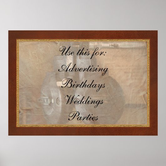 医師 – 検眼法 – 古い眼科医 ポスター (正面)