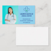 医師 | 病院健康ロゴ 名刺 (正面/裏面)