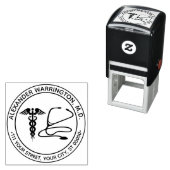 医師 看護師 カデュケウス 聴診器 名前 住所 セルフインキングスタンプ (インサイチュ)