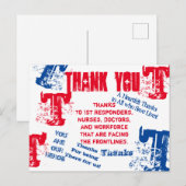 医師、看護師、救急隊員に感謝 ポストカード (正面/裏面)