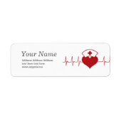 医師，看護，医学 ラベル (正面)